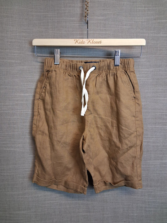 Next Boys 100% Linen Brown Shorts Age 11 Years