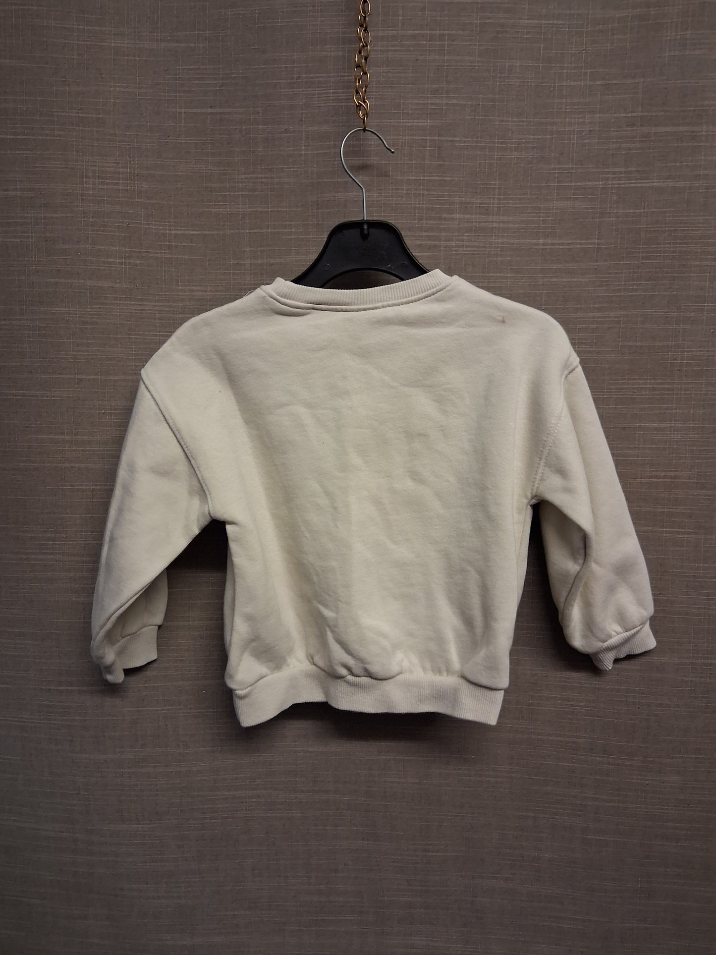 Zara Girls 3D Love Hearts Beige Sweater Jumper Age 5 Years