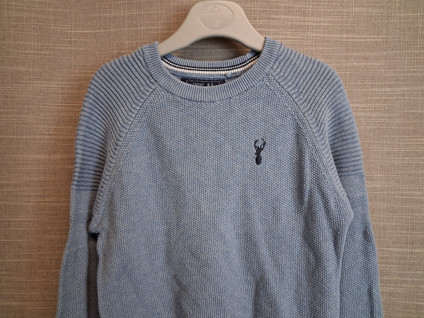 Next Boys Blue 100% Cotton Knitted Sweater Age 4 Years