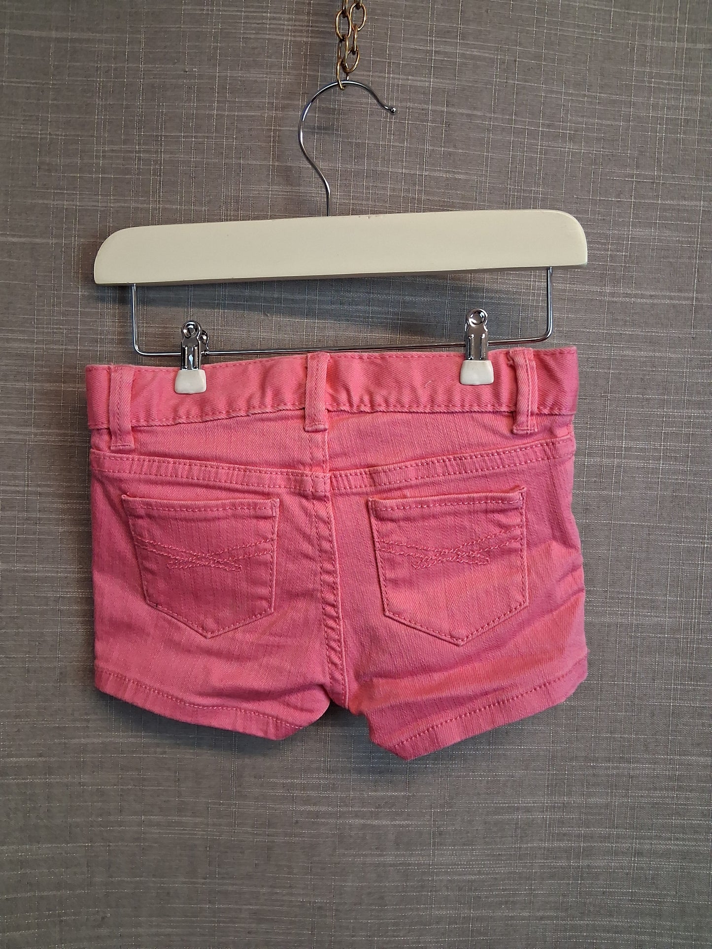 GAP Girls Pink Denim Shorts Age 12-18 Months Adjustable Waist