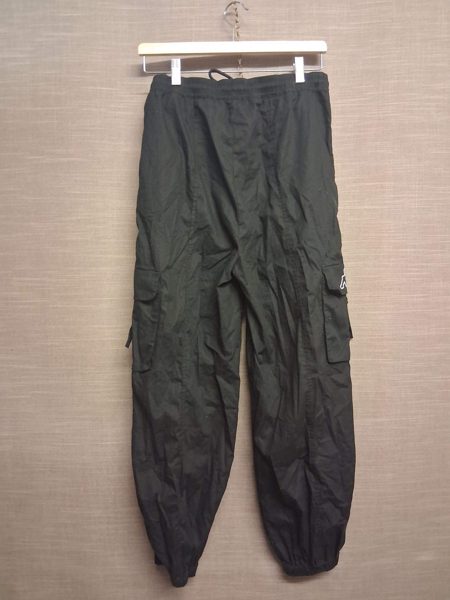 Kappa Boys Black Cargo Joggers Spellout Graphic Age 13-14 Years