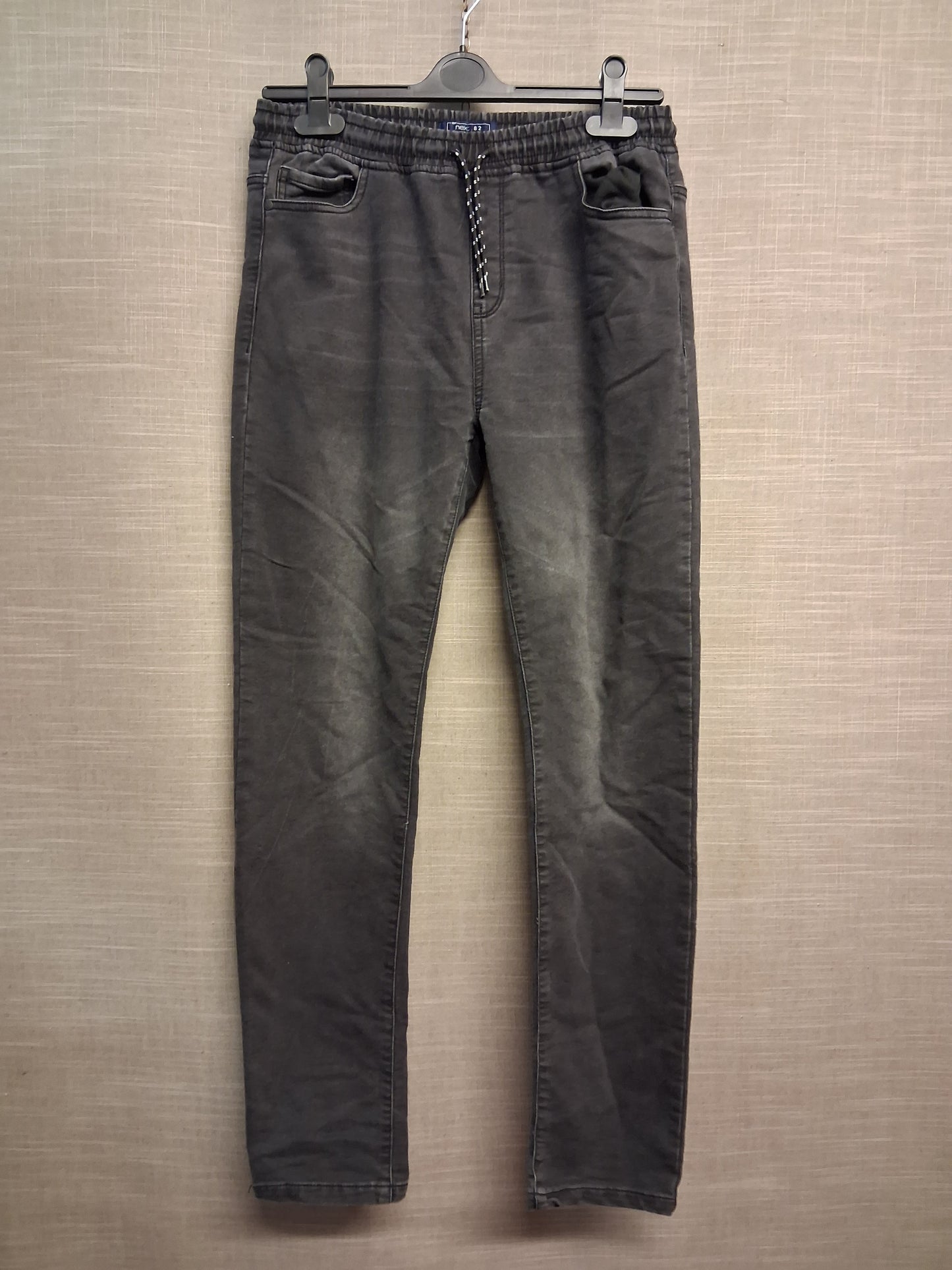 Next Boys Black Jeans Elastic Waist Age 16 Years