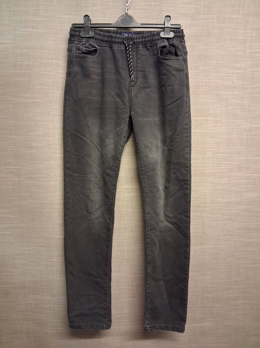 Next Boys Black Jeans Elastic Waist Age 16 Years