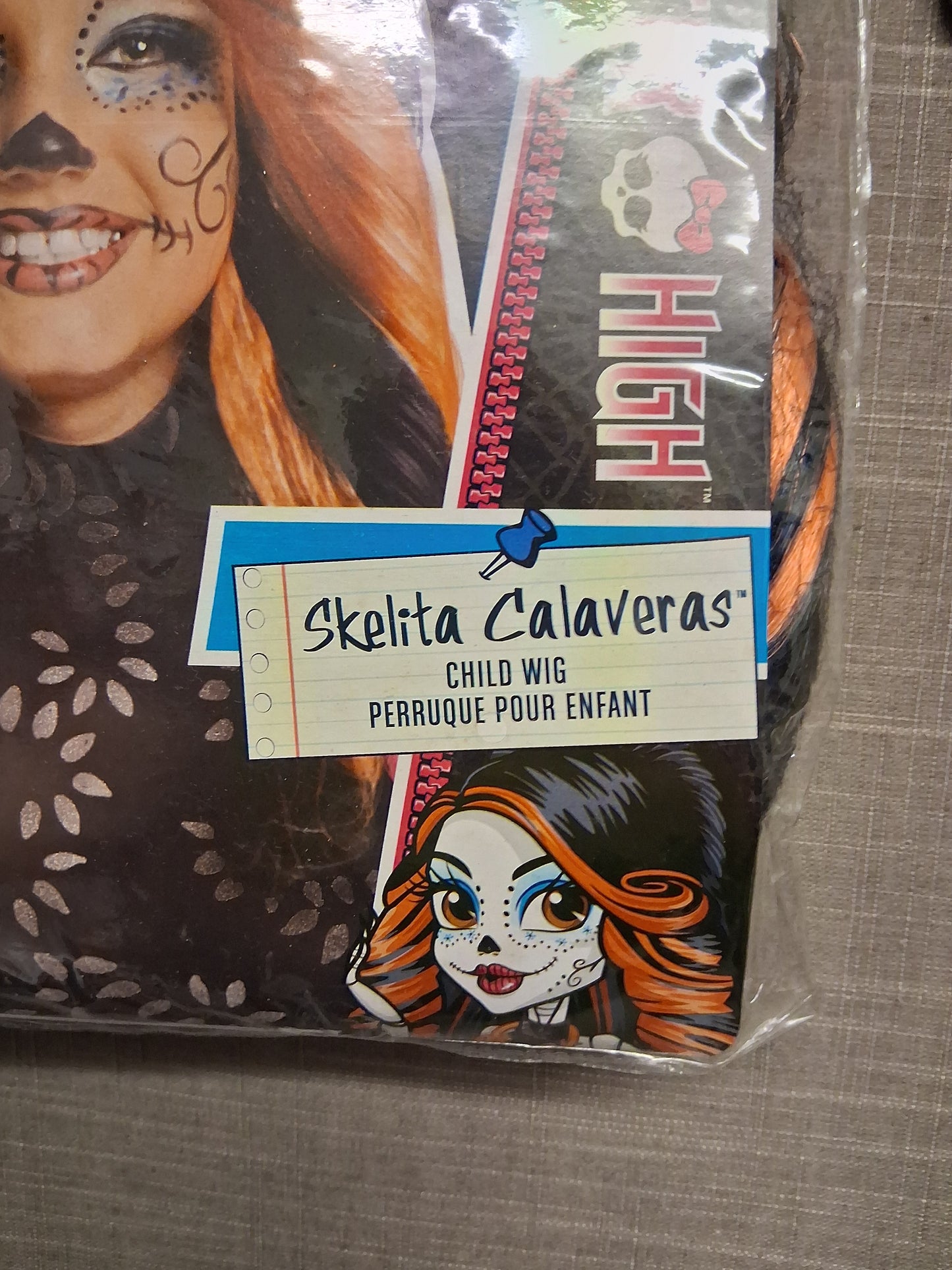 Monster High Skelta Calaveras Child's Wig 6 Years Plus