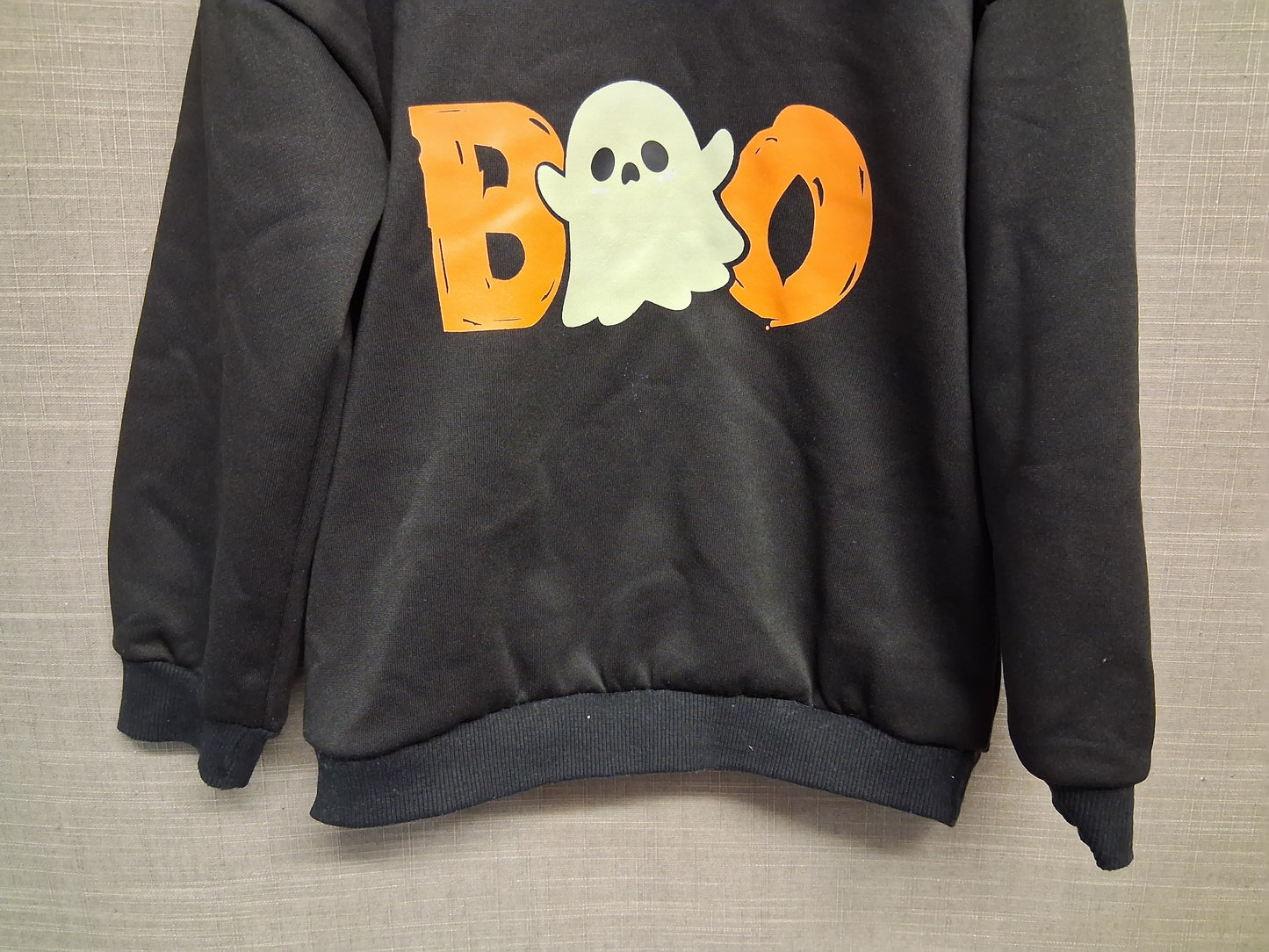 Shein Halloween 'Boo' Sweater Black Age 6 Years