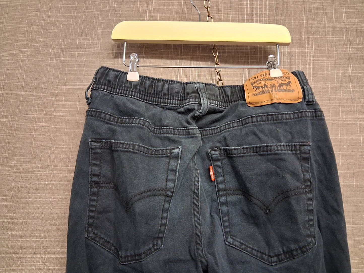 Levi's Boys Blue Denim Joggers Elastic Cuffs Age 12 Years