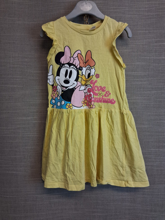 Primark Disney Minnie Mouse and Daisy Sundress Yellow Sleeveless Age 2-3 Years