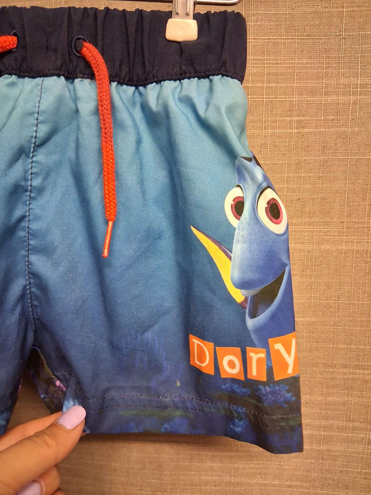 Disney Finding Nemo Swim Shorts Blue Age 18-24 Months New