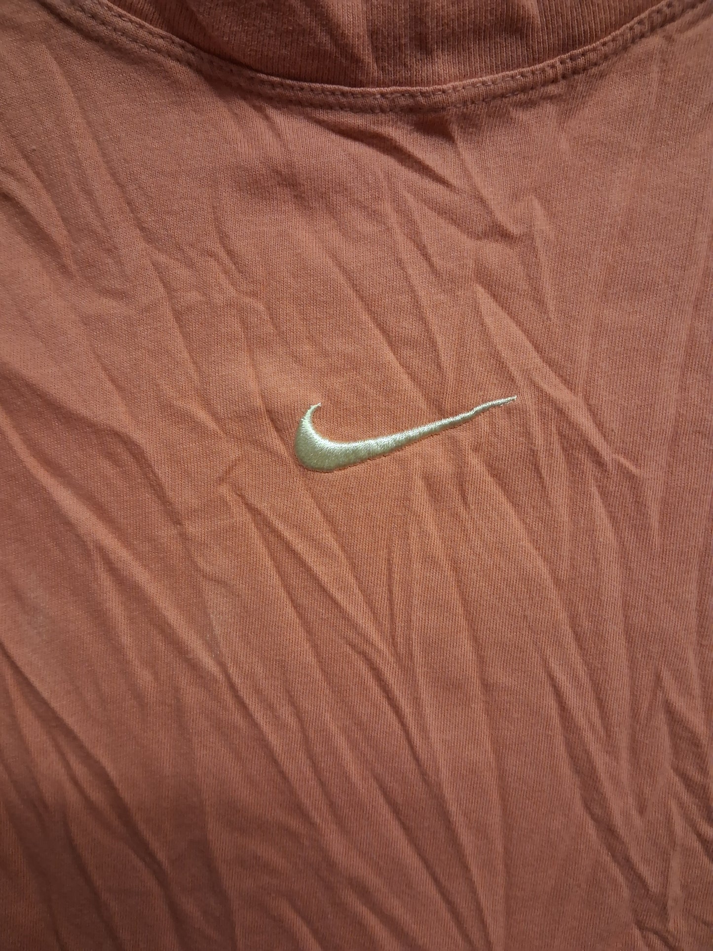 Nike Girls Peachy Pink Loose Fit Short Sleeve Cropped T-Shirt Age 15-16 Years See Description