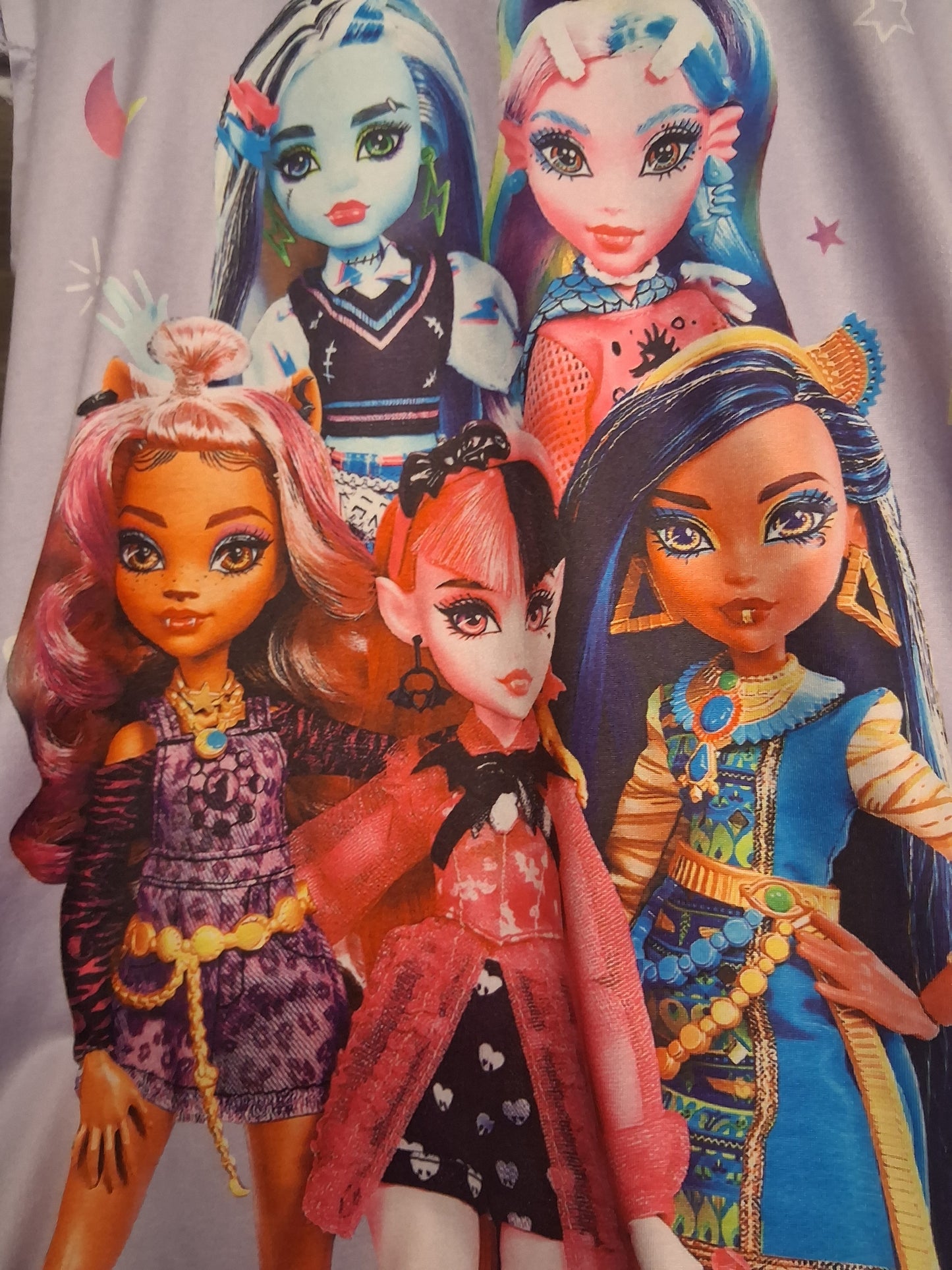 Shein Girls Monster High Purple Nightie Age 8 Years