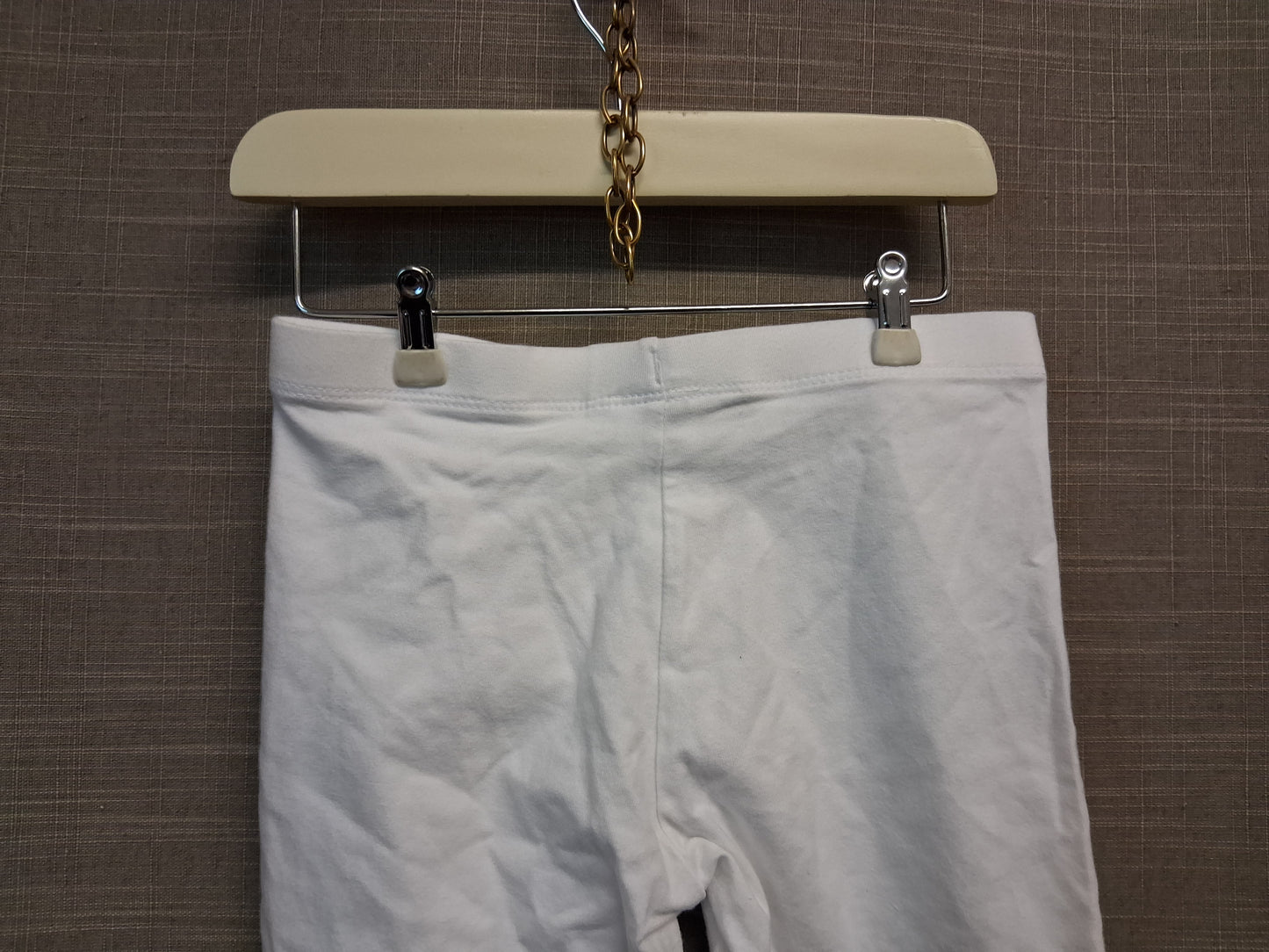 F&F Girls White Legging Shorts Age 5-6 Years