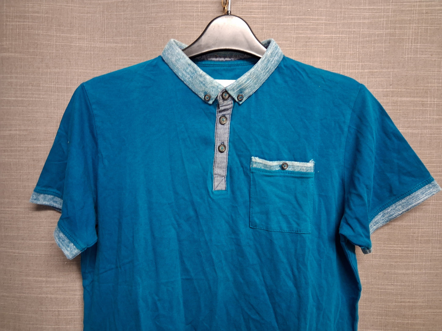 Matalan Boys Teal Short Sleeve Smart Polo T-Shirt Age 15 Years