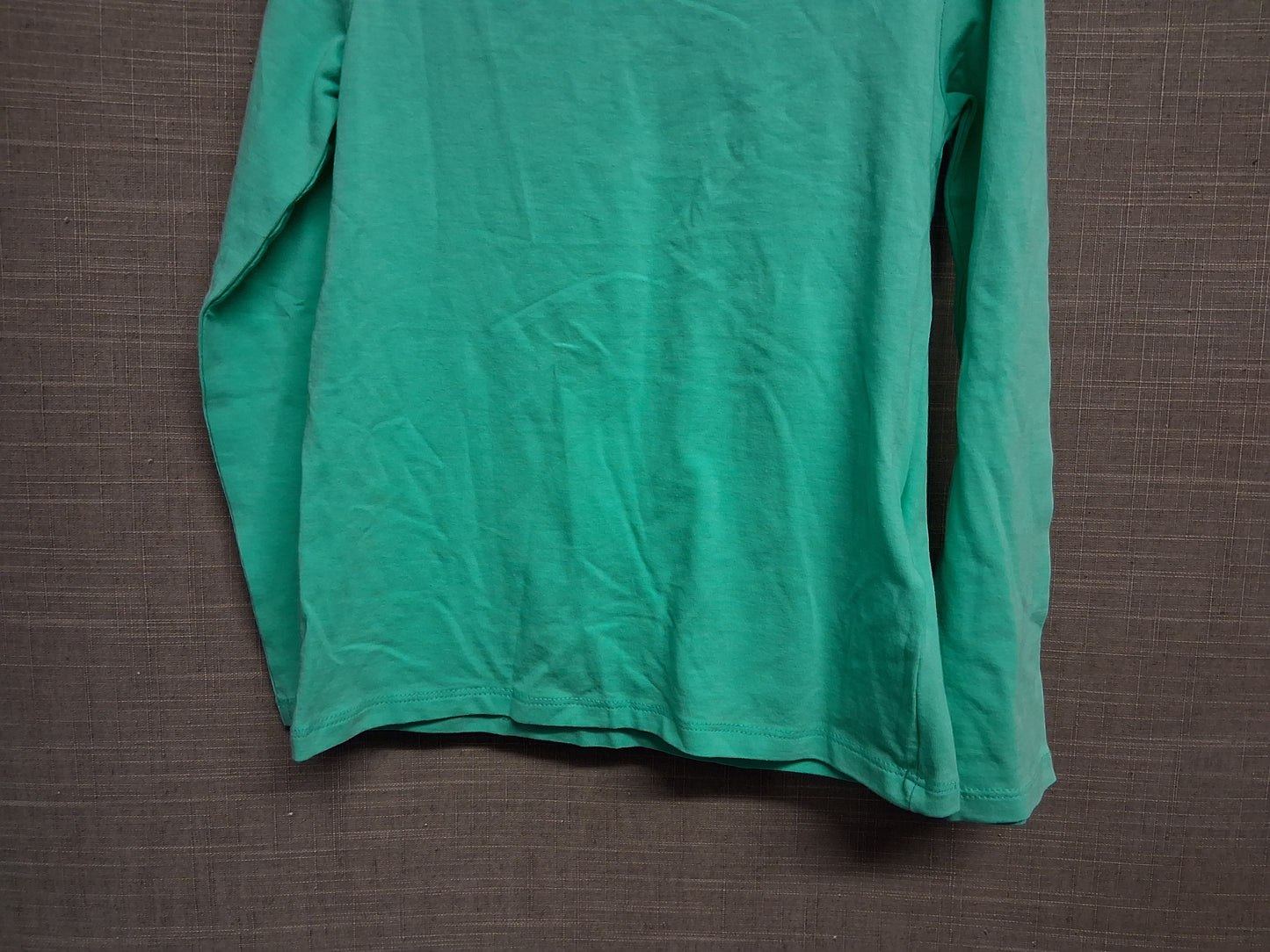 H&M Boys Long Sleeve Green T-Shirt Age 4-6 Years Organic Cotton New