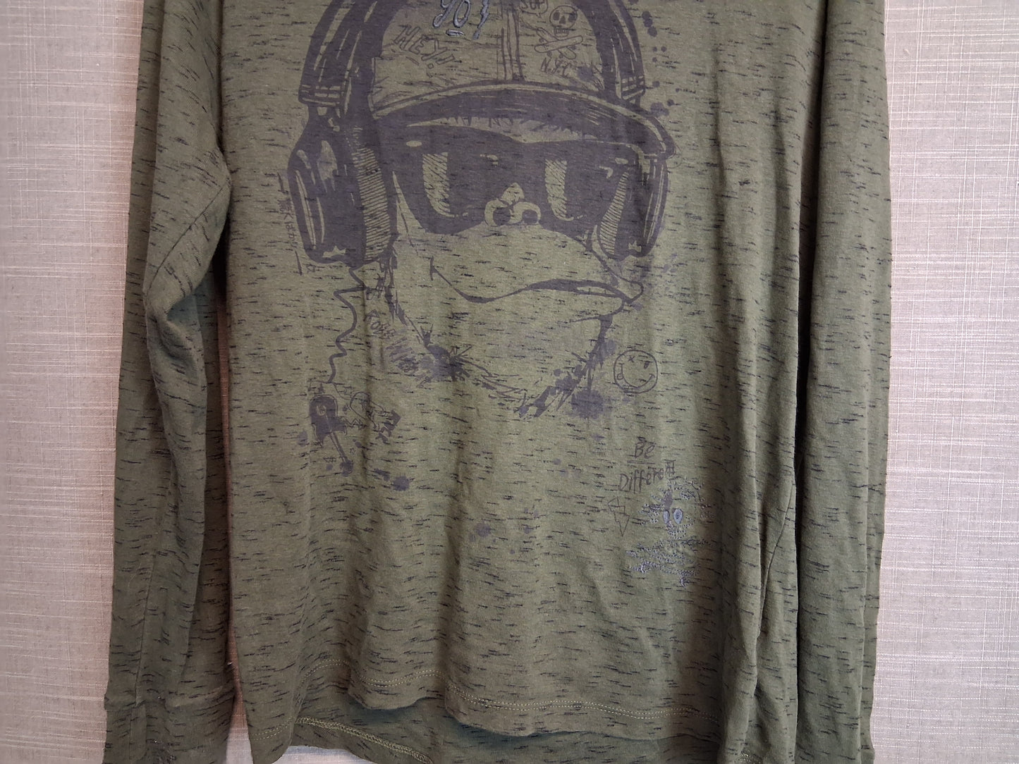 Next Boys Long Sleeve T-Shirt Khaki Green Age 13 Years