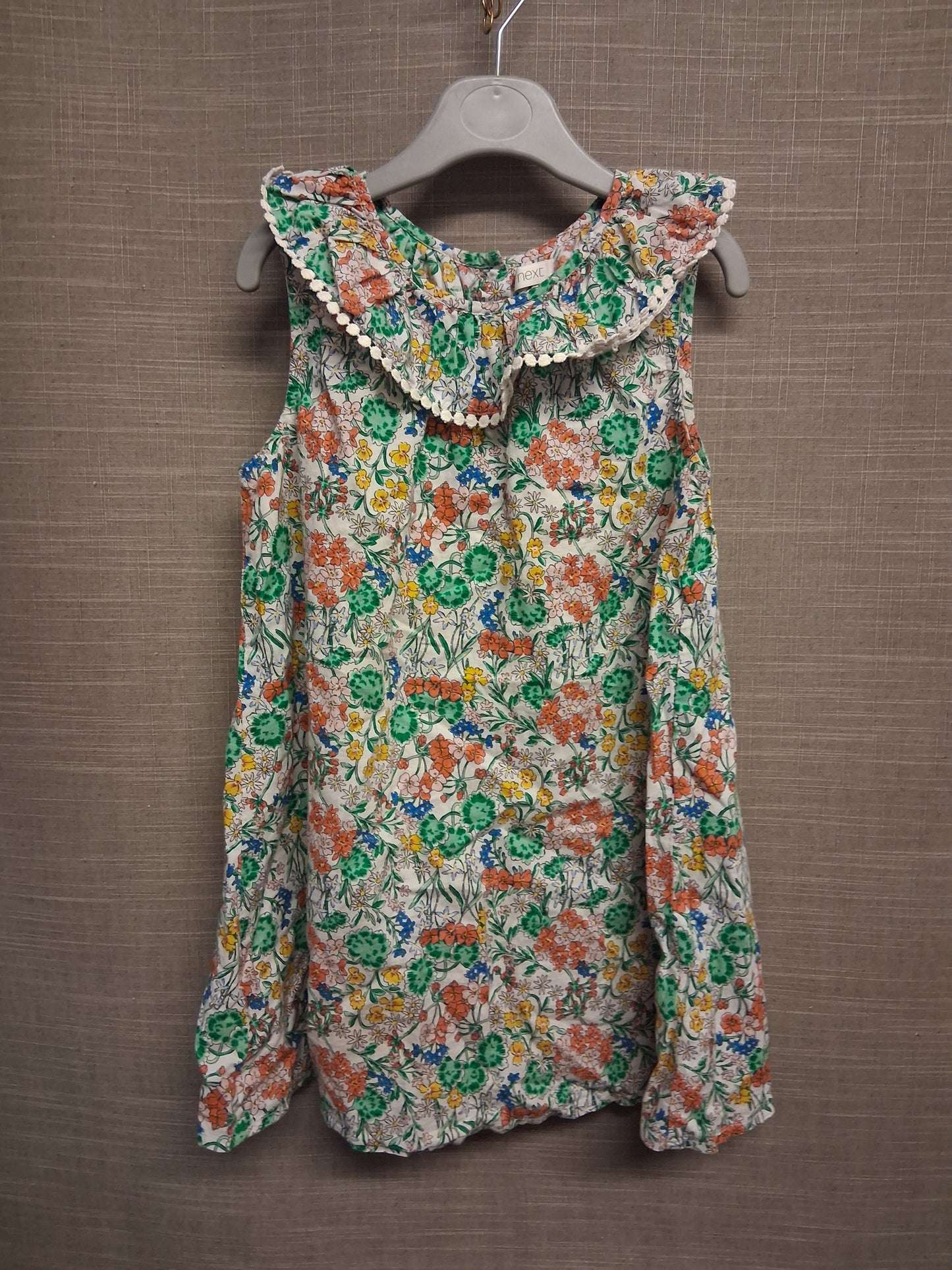 Next Girls Floral Sleeveless A Line Dress Age 4-5 Years