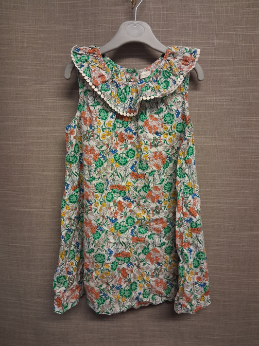 Next Girls Floral Sleeveless A Line Dress Age 4-5 Years