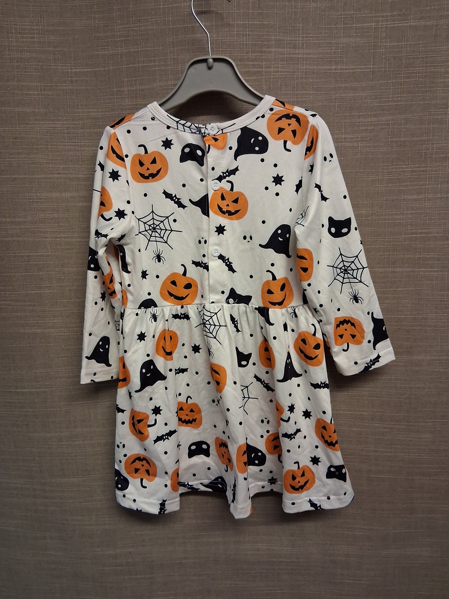 Shein Girls Halloween A Line Long Sleeve Dress Age 2-3 Years