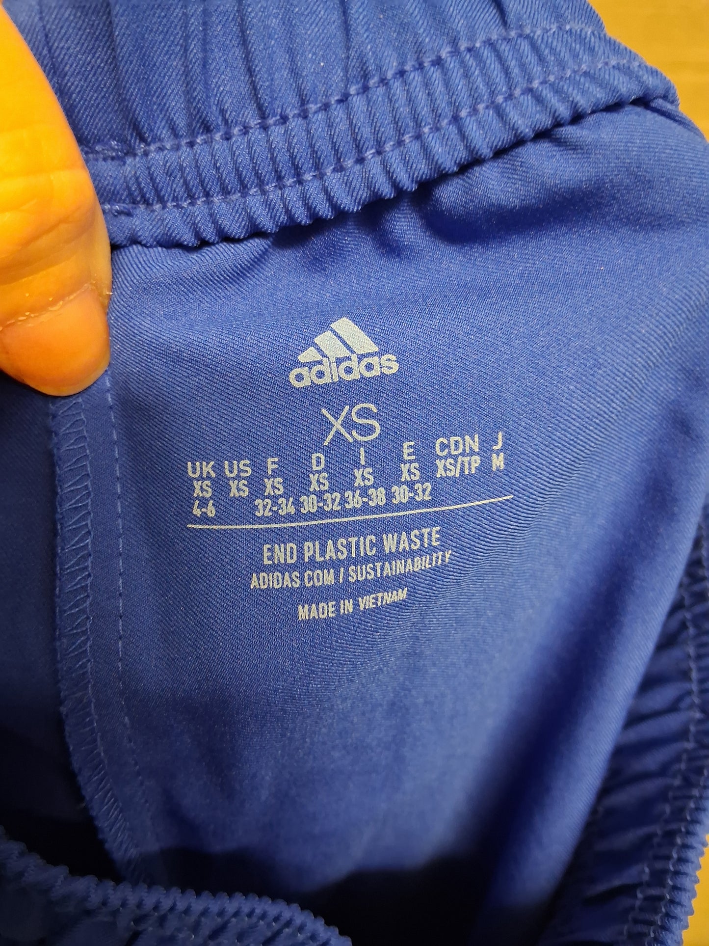 Adidas Girls Running Shorts Blue Size XS Size 4-6 Ladies
