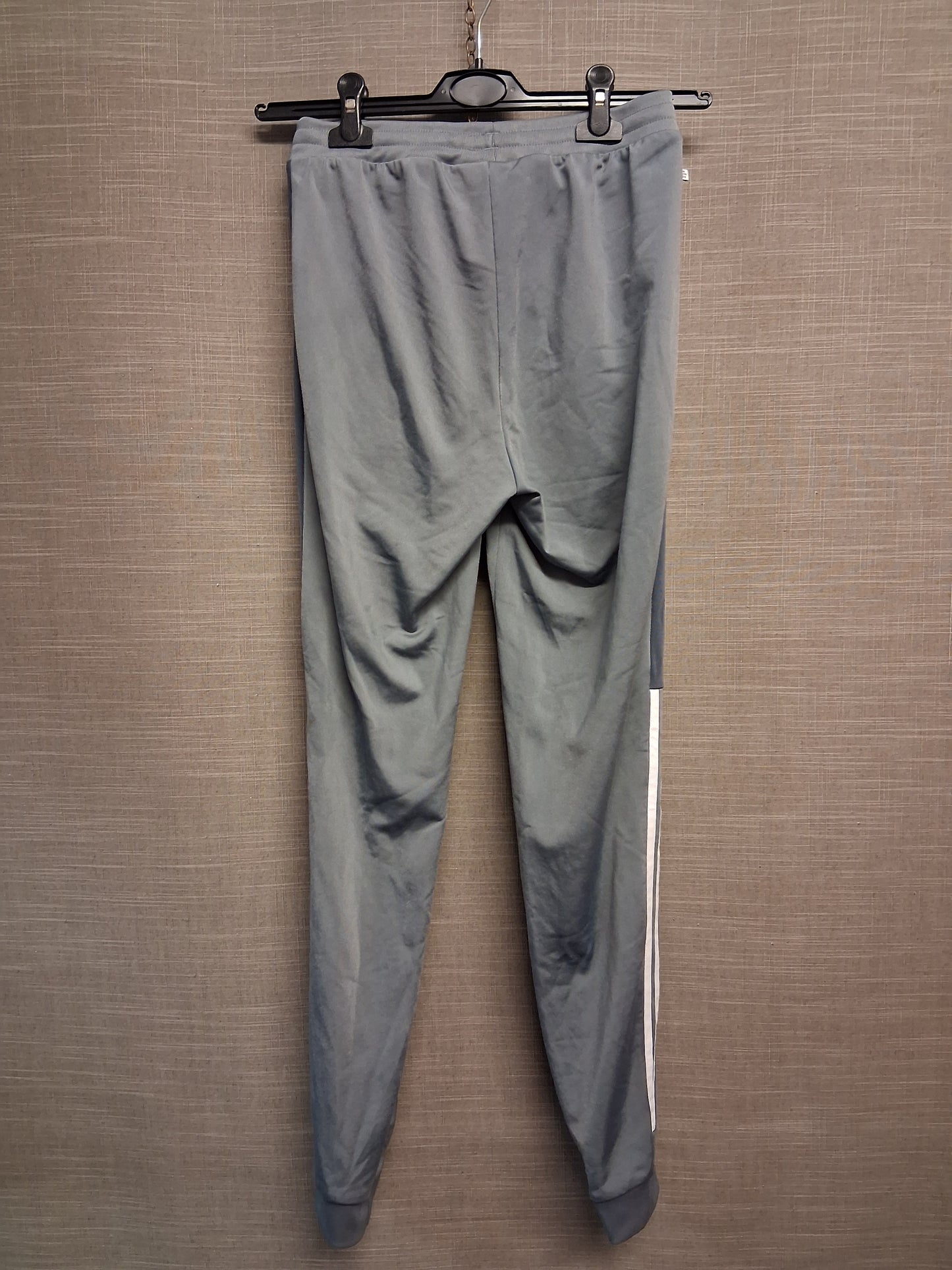 Adidas Boys Grey Joggers Elastic Hem Age 13-14 Years