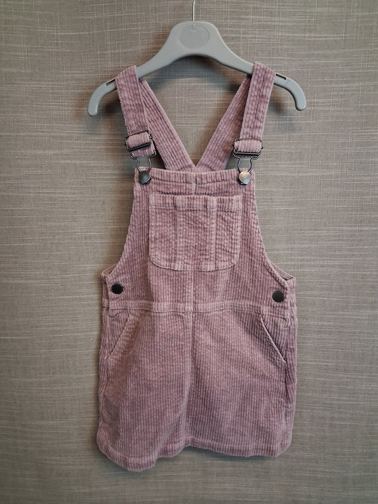 Next Corduroy Pinafore Dress Dusky Pink Age 4-5 Years