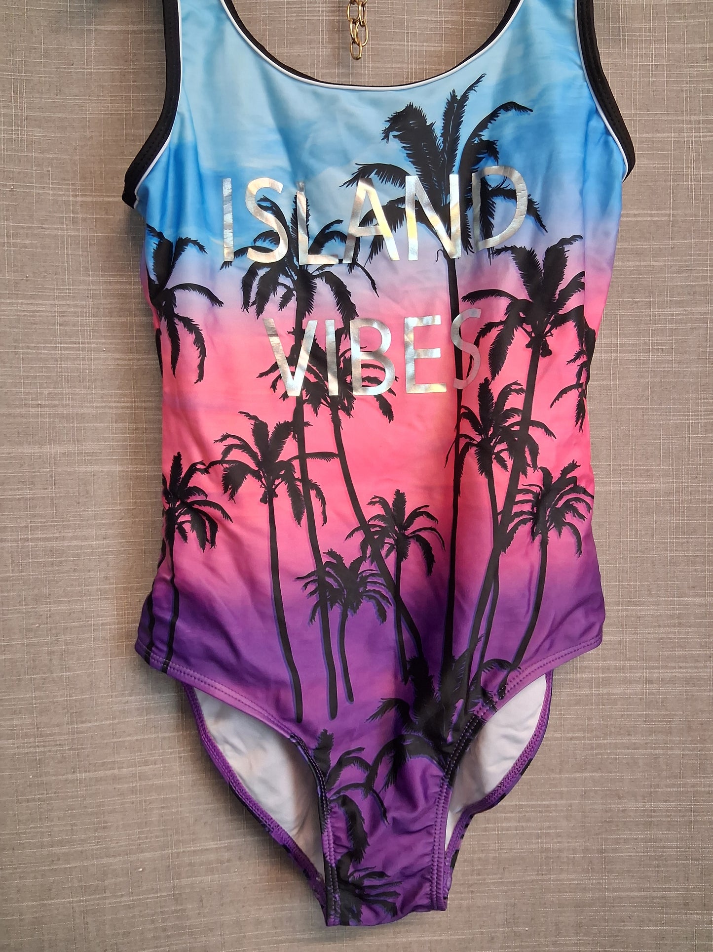Miss Evie Girls Swimsuit One Piece Multicolour Age 13-14 Years