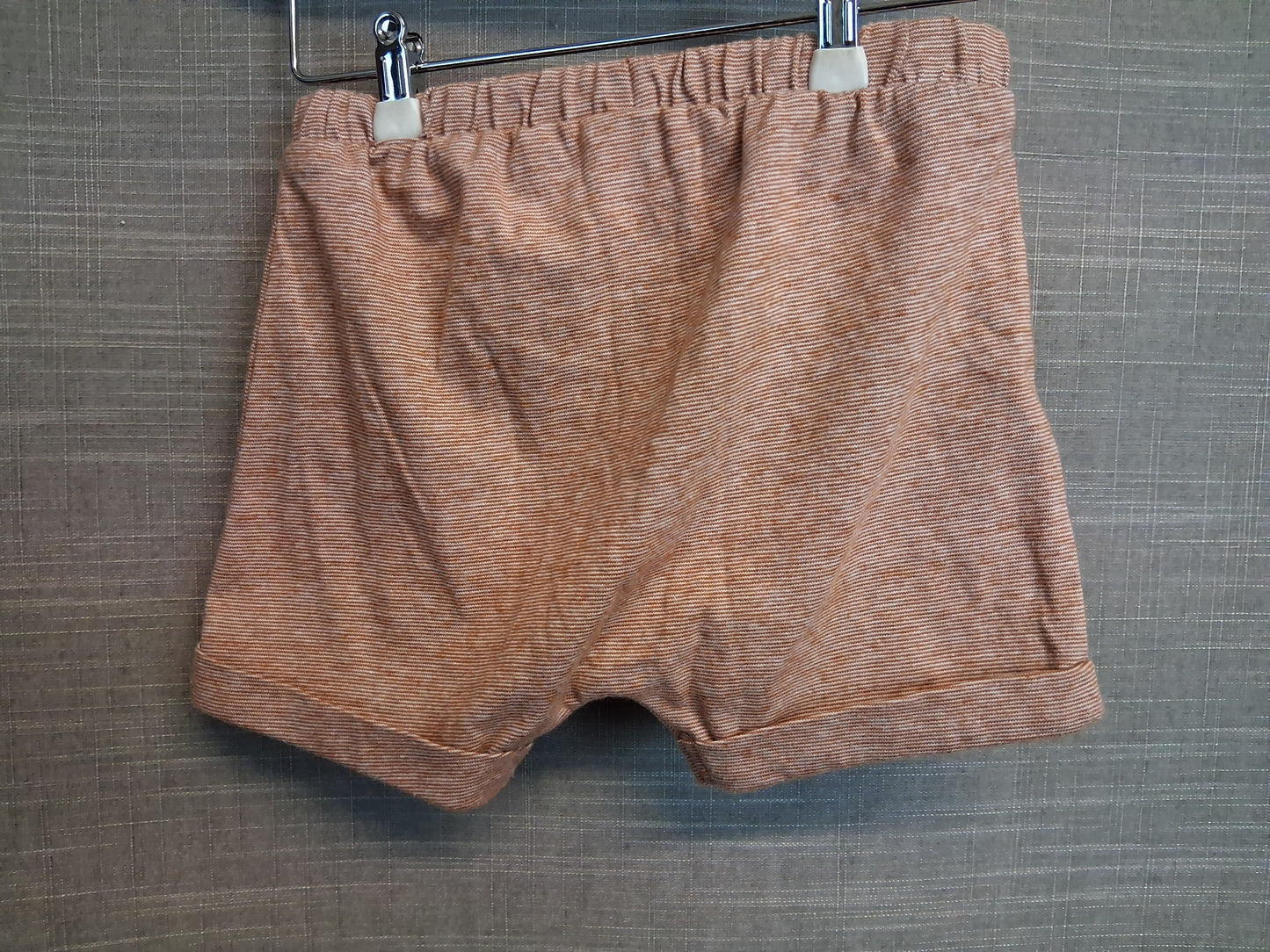 TU Boys Jersey Shorts Brown Stripe Age 6-9 Months
