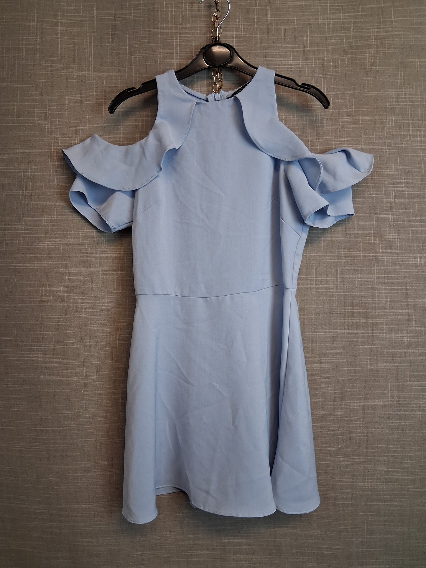 New Look Girls Blue Cold Shoulder A Line Dress Age 10 Years