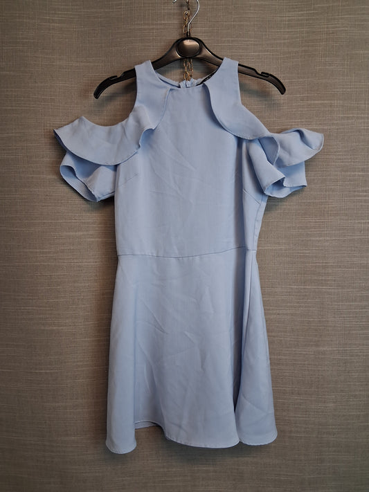 New Look Girls Blue Cold Shoulder A Line Dress Age 10 Years