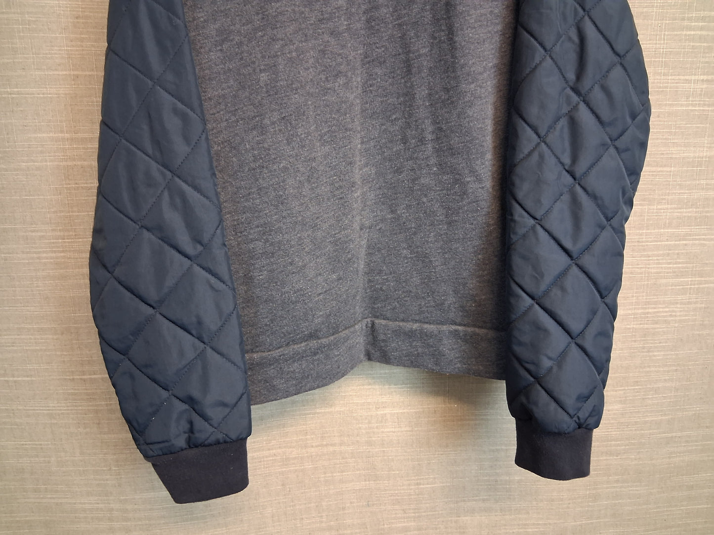 Abercrombie Kids Boys Blue Full Zip Jacket Quilted Sleeve Age 13-14 Years