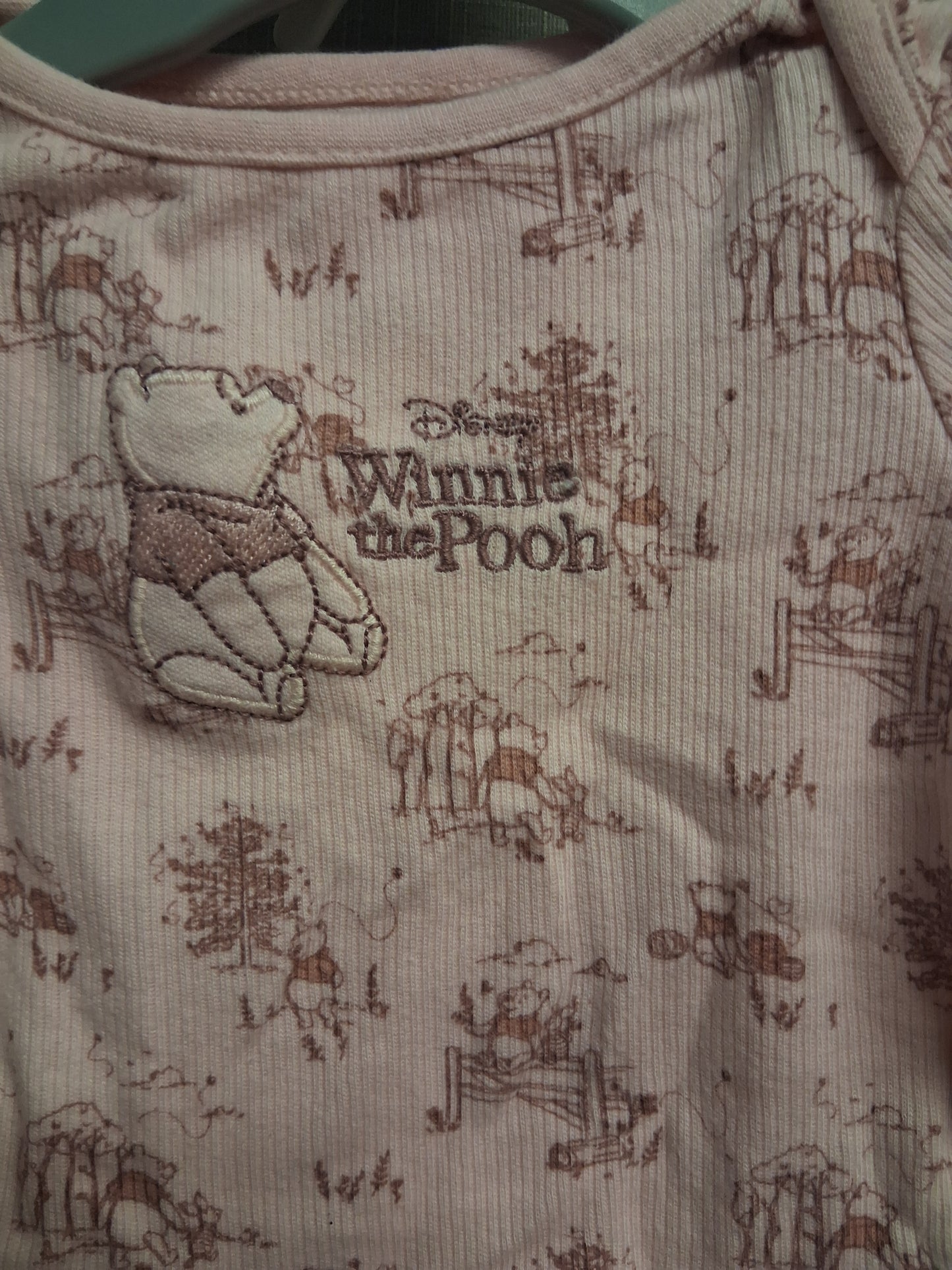 Disney Baby Girl Winnie the Pooh Pink 2 Piece Outfit Top & Trousers Age 0-3 Months