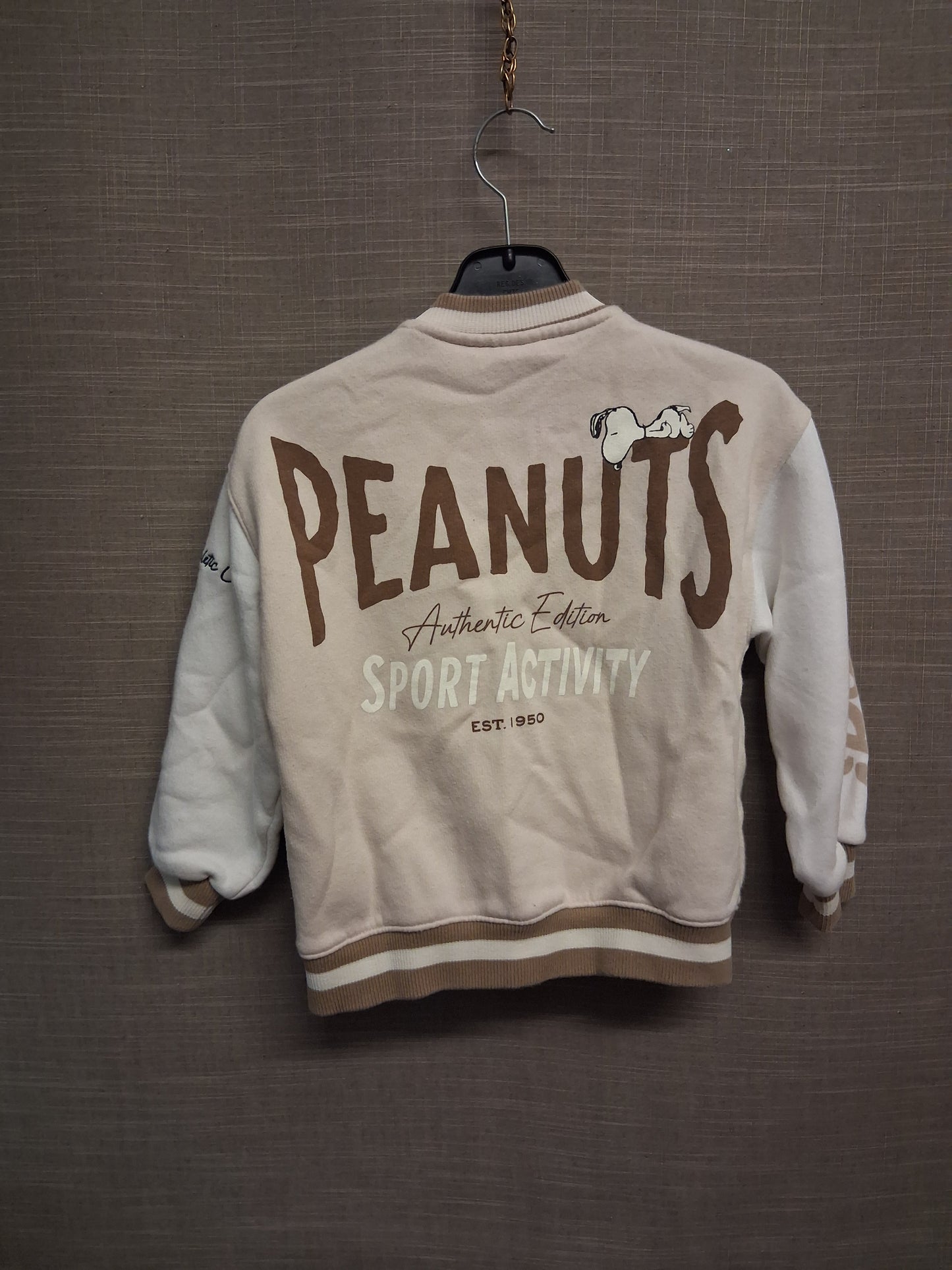 Zara Peanuts Snoopy Bomber Varisty Jacket Jersey Age 6-7 Years