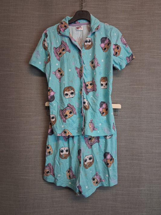 Matalan Girls LOL Pyjamas PJs Set Age 11-12 Years Blue