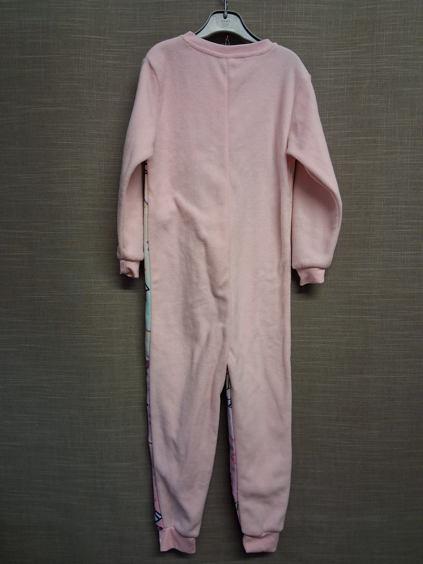 Peppa Pig Pink All in One Onsie Fleece Full Zip Age 7-8 NWOTs