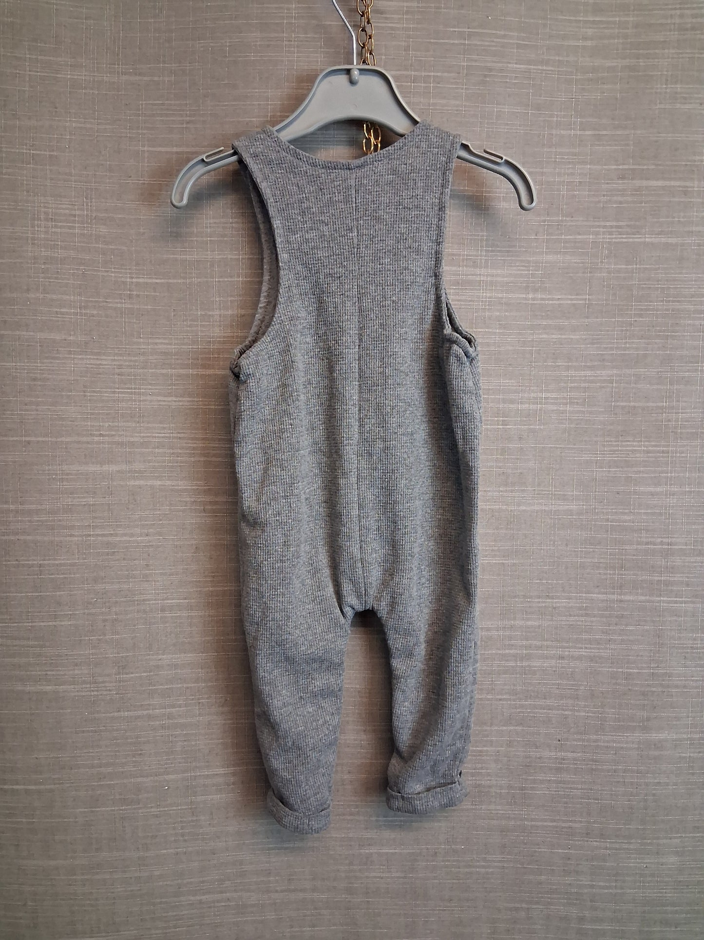 Disney George Mickey Mouse One Piece Romper Grey Age 6-9 Months
