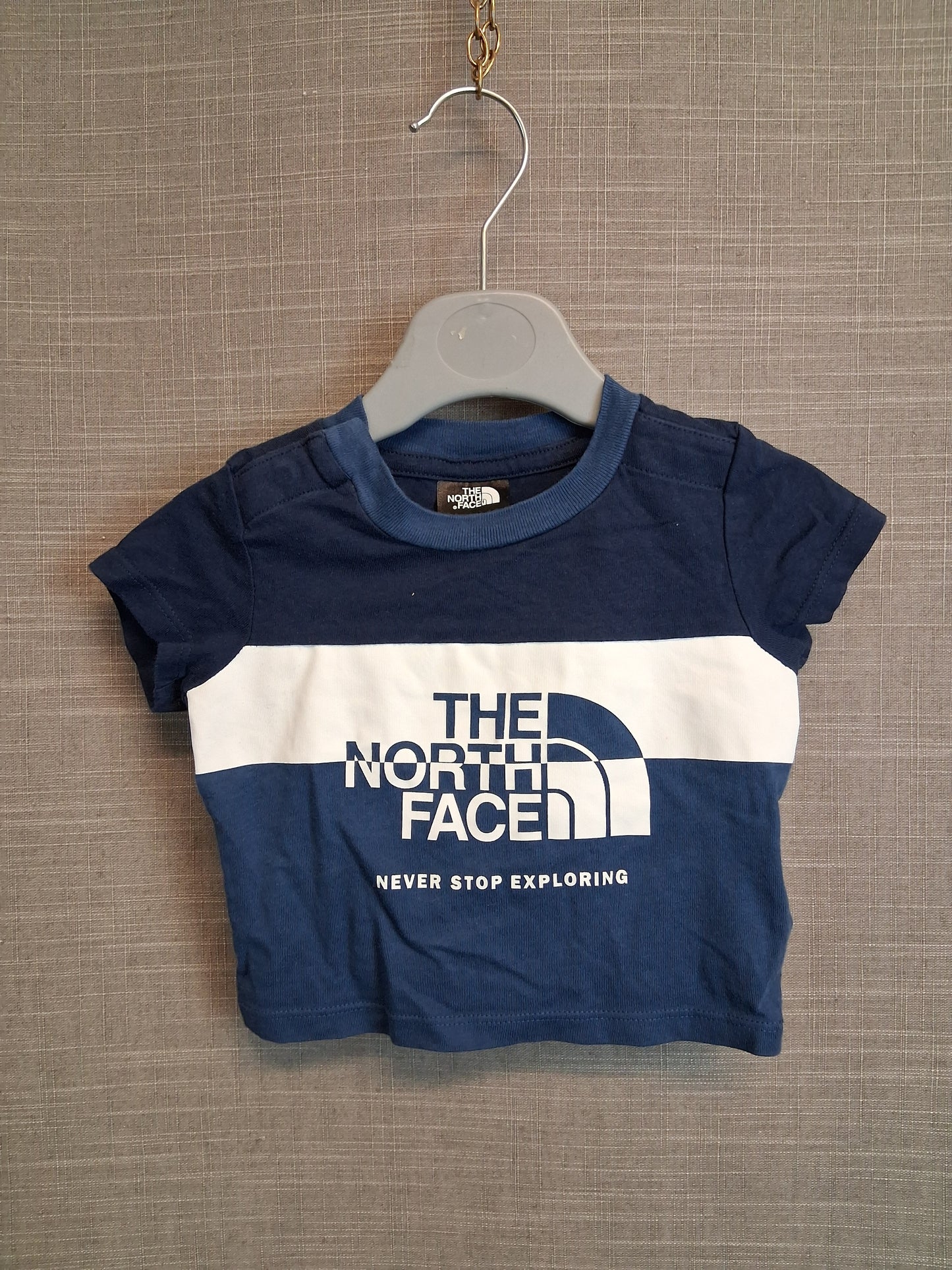The North Face Boys Blue T-Shirt Short Sleeve Age 0-3 Months