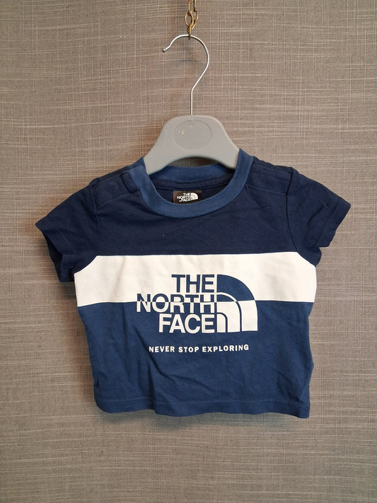 The North Face Boys Blue T-Shirt Short Sleeve Age 0-3 Months