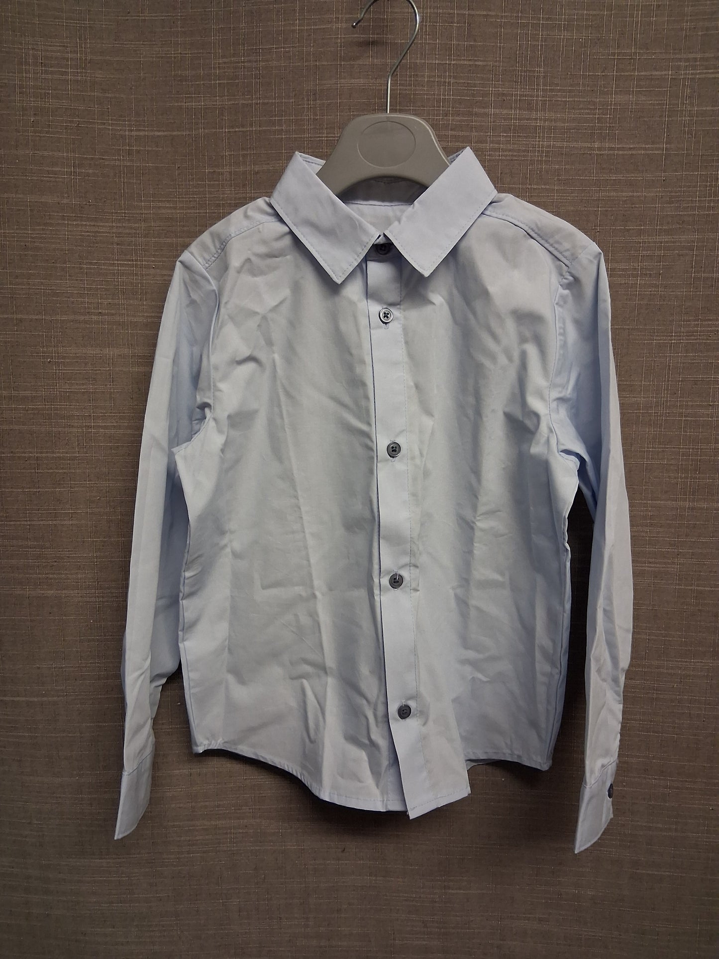 Matalan Boys Light Blue Smart Long Sleeve Shirt Age 5-6 Years