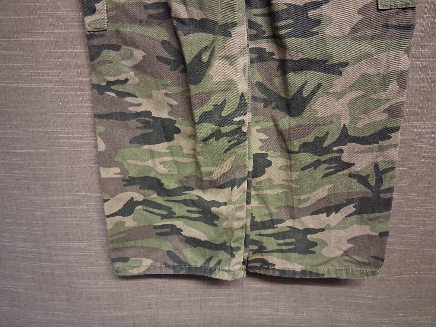 Primark Girls Camouflage Cargo Trousers Age 11-12 Years Green Mix