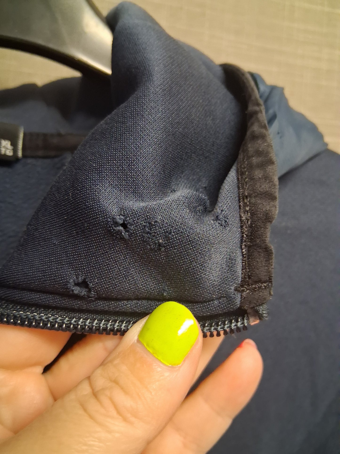 The North Face Boys Blue Full Zip Hoodie Jacket Read Description