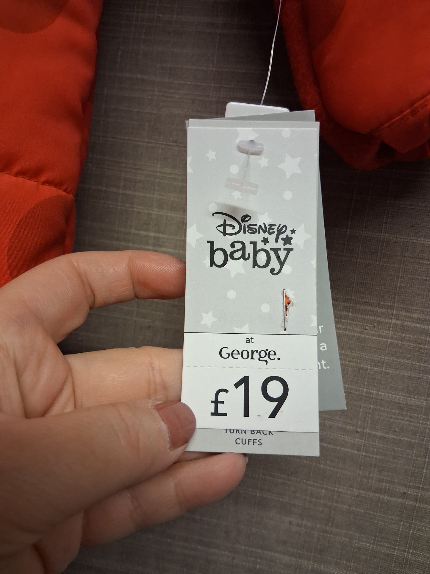George Disney Minnie Mouse Padded Snowsuit Red Age 12-18 Months New