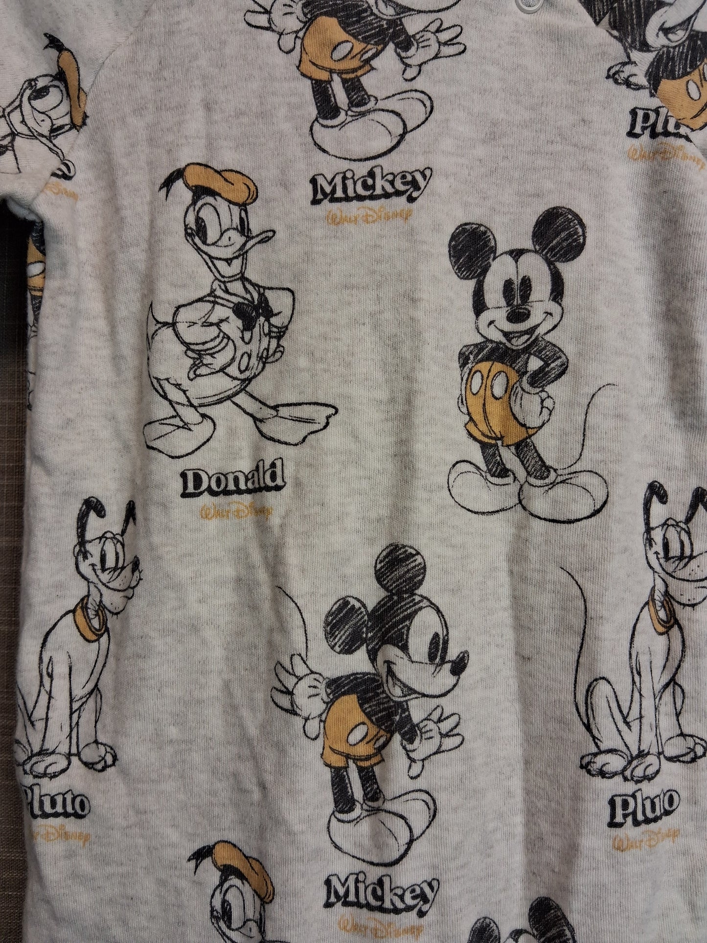 Disney Boys Mickey Mouse Sleepsuit Romper Age 3-6 Months