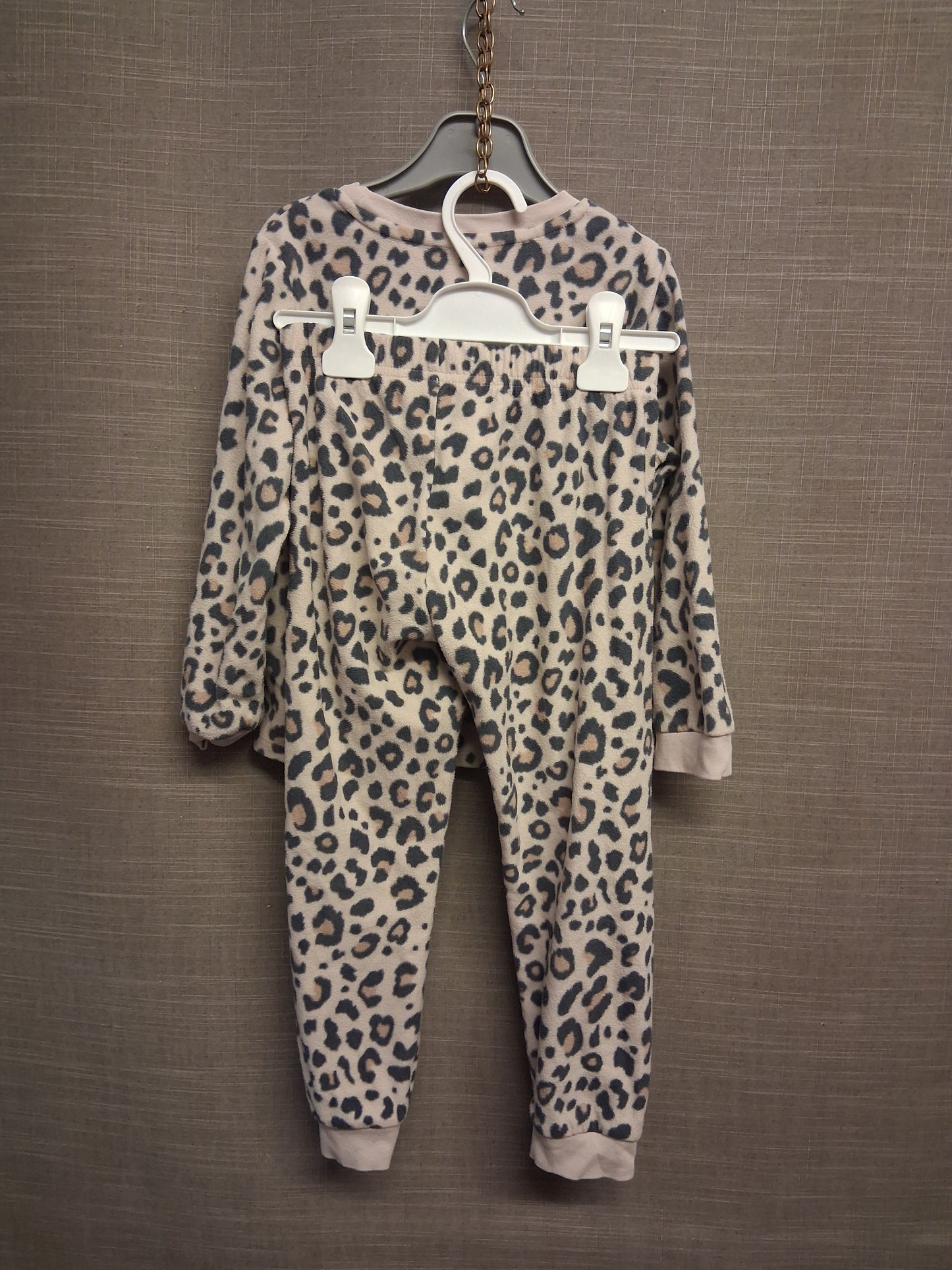 Marks and Spencer Girls Animal Print Fleece 2 Piece PJs Pyjamas Set Age 4-5 Years