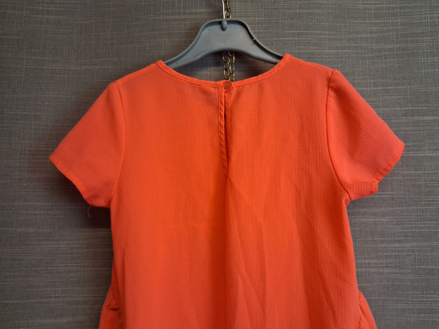 M&Co Neon Orange Short Sleeve Dress Age 5-6 Years