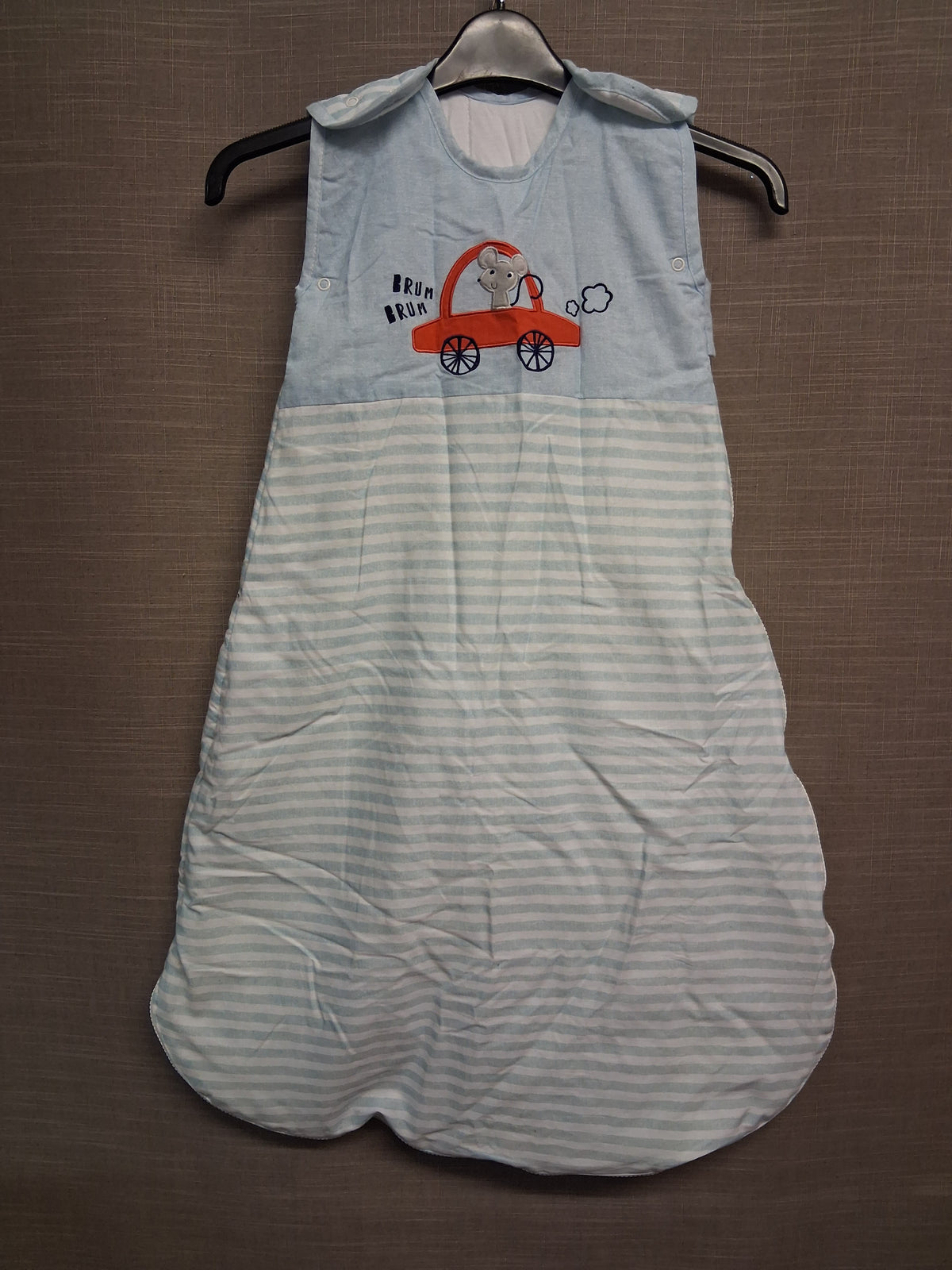 Dunelm Boys Sleeping Sack Bag Blue White Stripe 6-18 Months 2.5 Tog