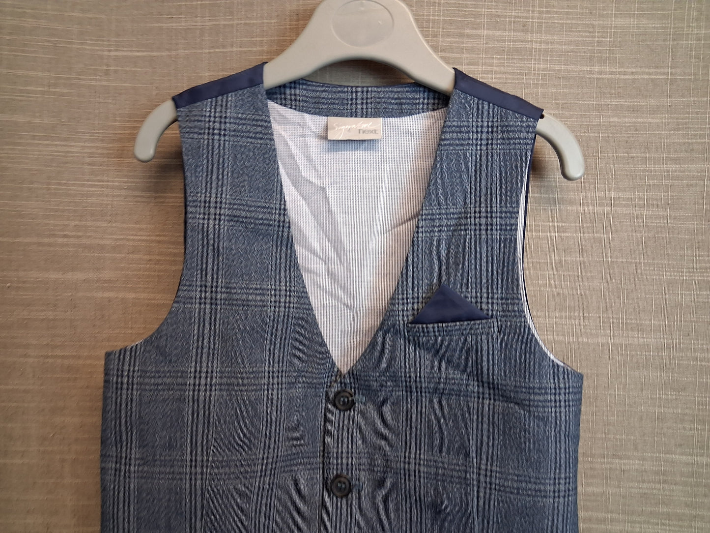 Next Boys Blue Waistcoat Age 6 Years