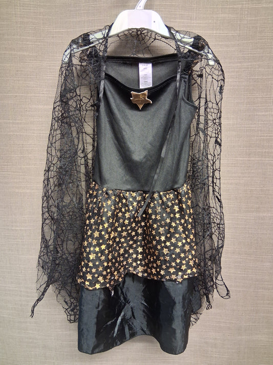 F&F Girls Halloween Witch Costume With Cape Age 5-6 Years