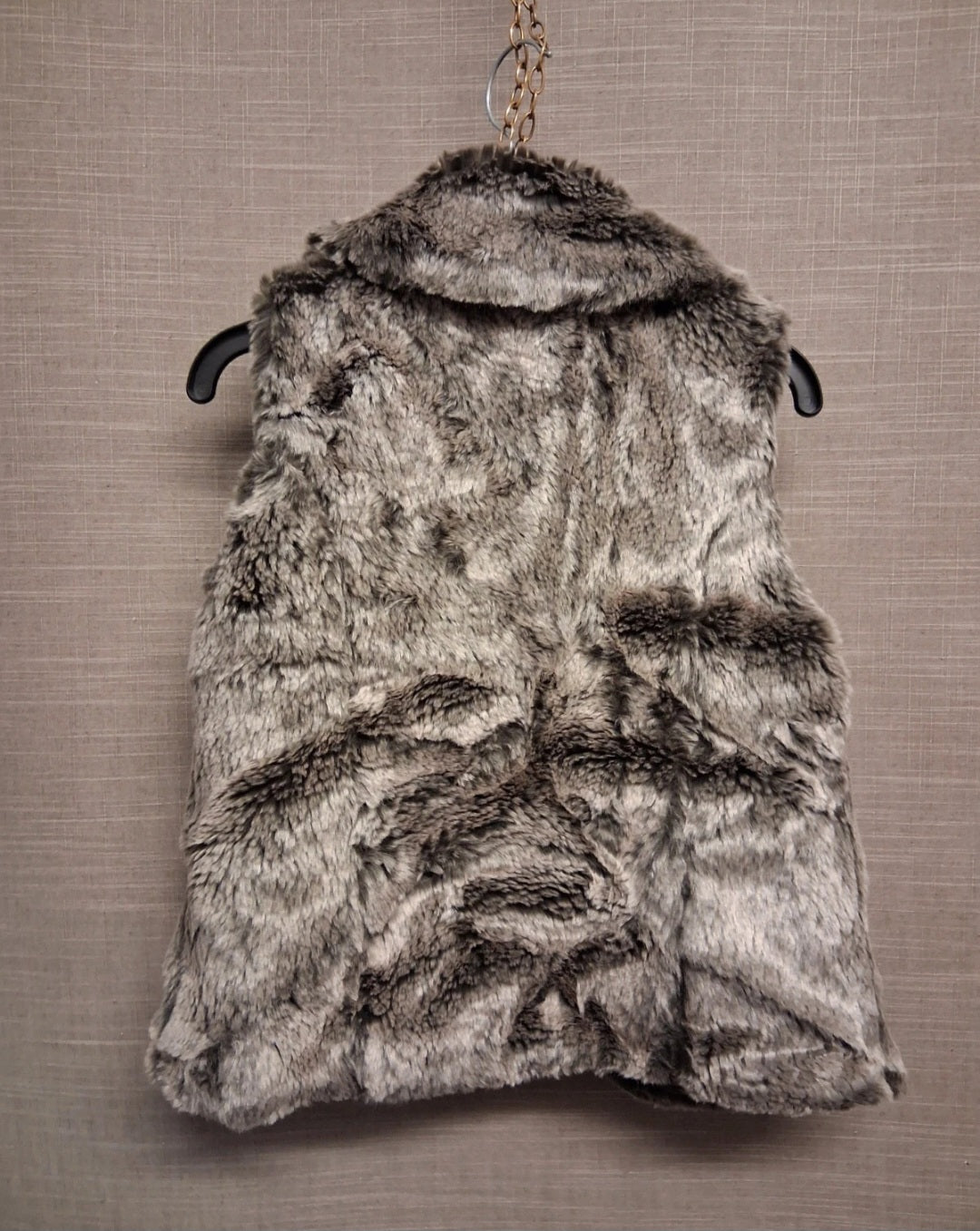 Marks and Spencer Brown Faux Fur Body Warmer Gilet Age 7-8 Years