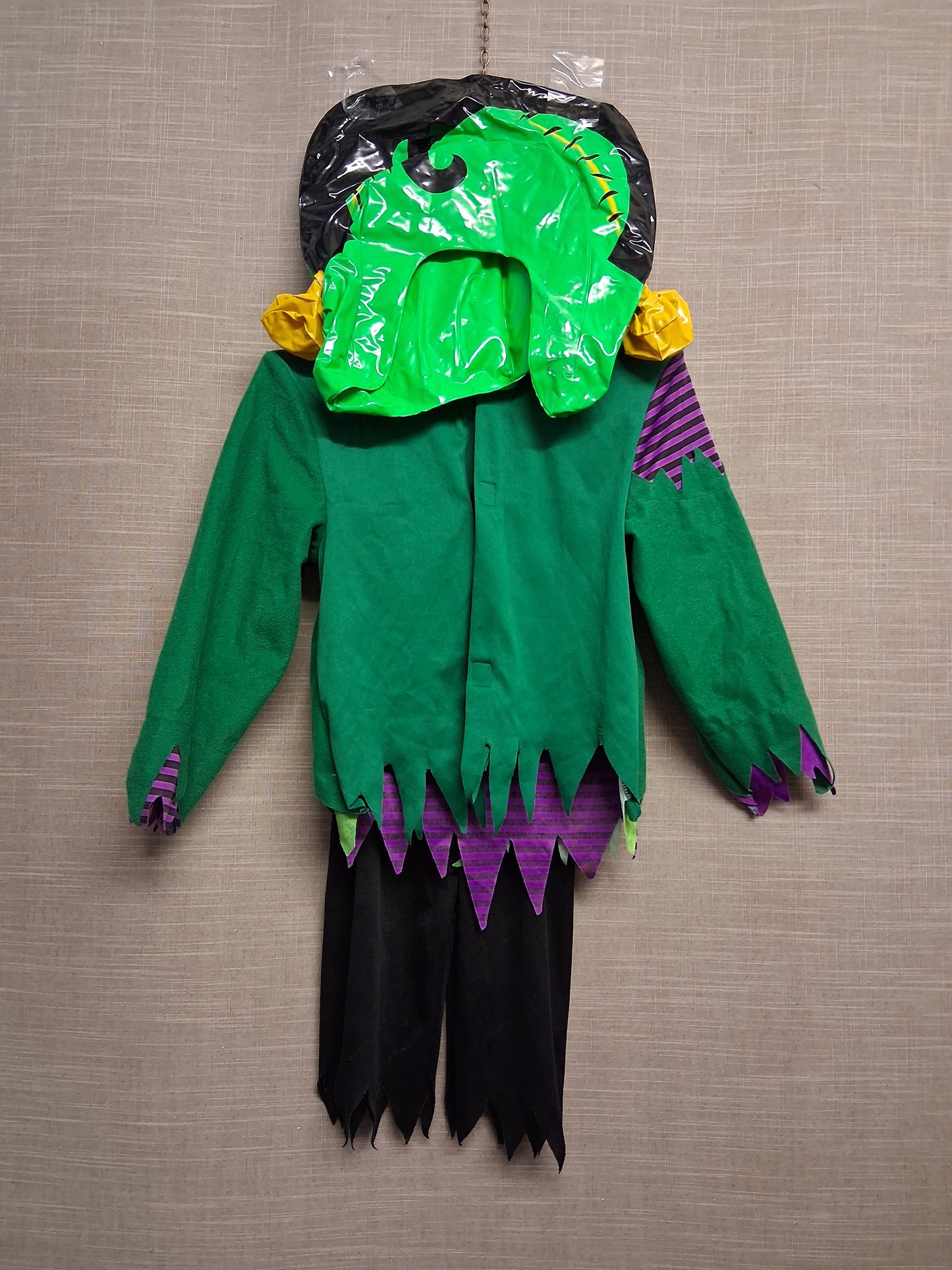 George Halloween Frankenstein Fancy Dress Outfit Inflatable Head Piece Age 3-4 Years