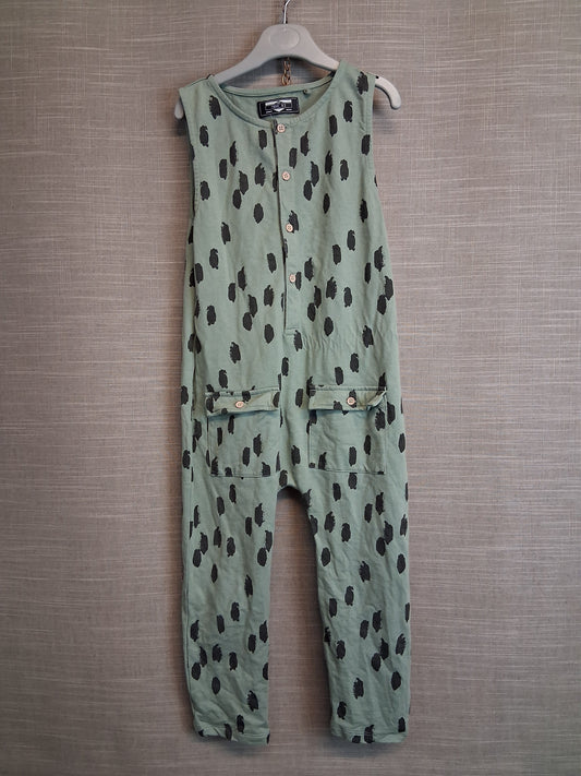 Next Boys Green Spotty Jersey Sleeveless Romper Age 4-5 Years
