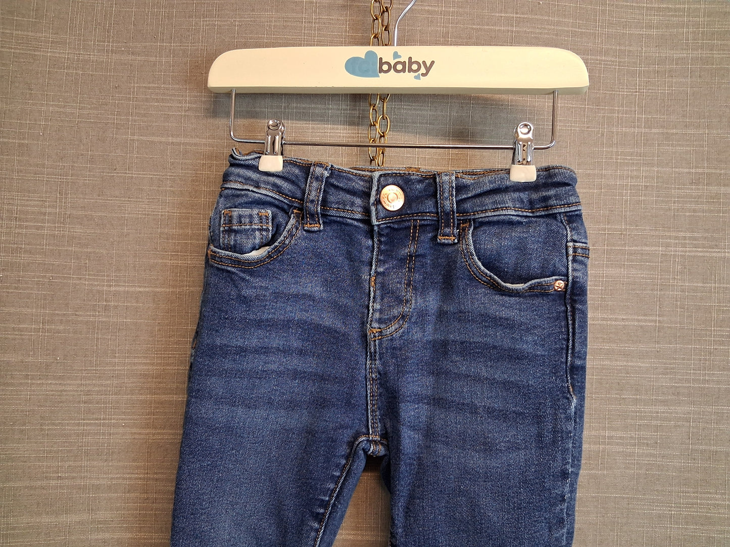 Primark Boys Skinny Blue Jeans Age 3-4 Years
